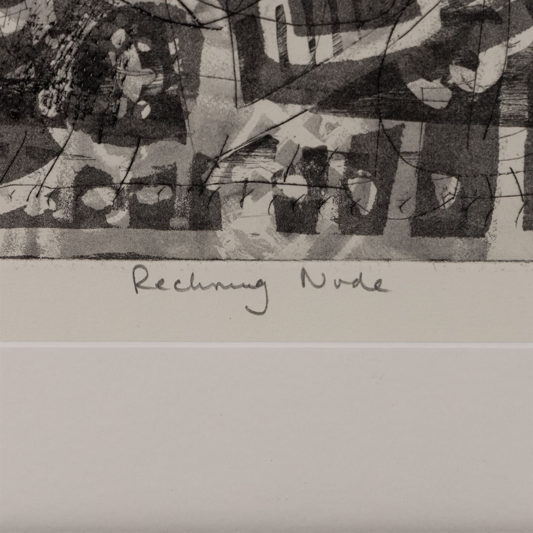 Kane Cunningham (British 1961-): 'Reclining Nude', limited edition etching with aquatint signed titled and numbered 1/60 in pencil 29.5cm x 33cm