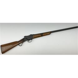 Greener GP Mark III 12-bore single barrel shotgun with martini underlever action, 64cm barrel, walnut stock with chequered grip and fore-end, serial no.36623, L107cm overall SHOTGUN CERTIFICATE REQUIRED