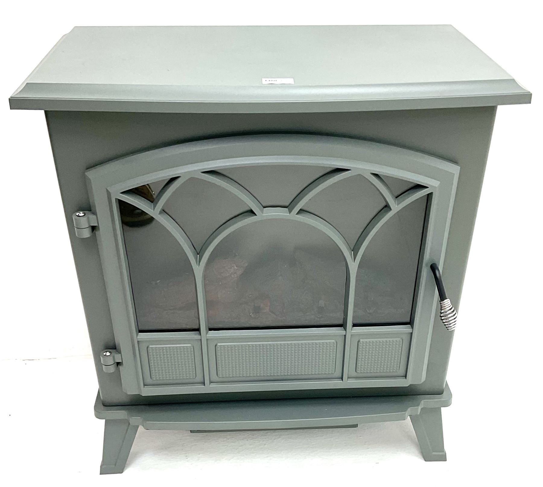 Dunelm 30282091 grey finish electric stove 