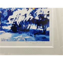 Rolf Harris (Australian 1930-2023): ‘Christmas Eve in the Snow’, limited edition giclée print signed and numbered 431/695 in pencil 38cm x 53cm 