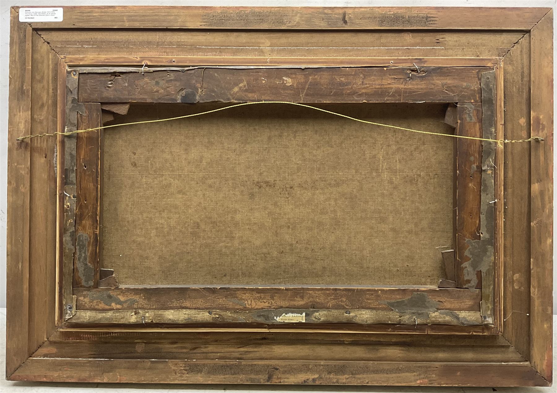 Edmund John Niemann (British 1813-1876): 'Thornbury Castle' near Bristol, oil on canvas signed, titled on the stretcher 29cm x 49cm