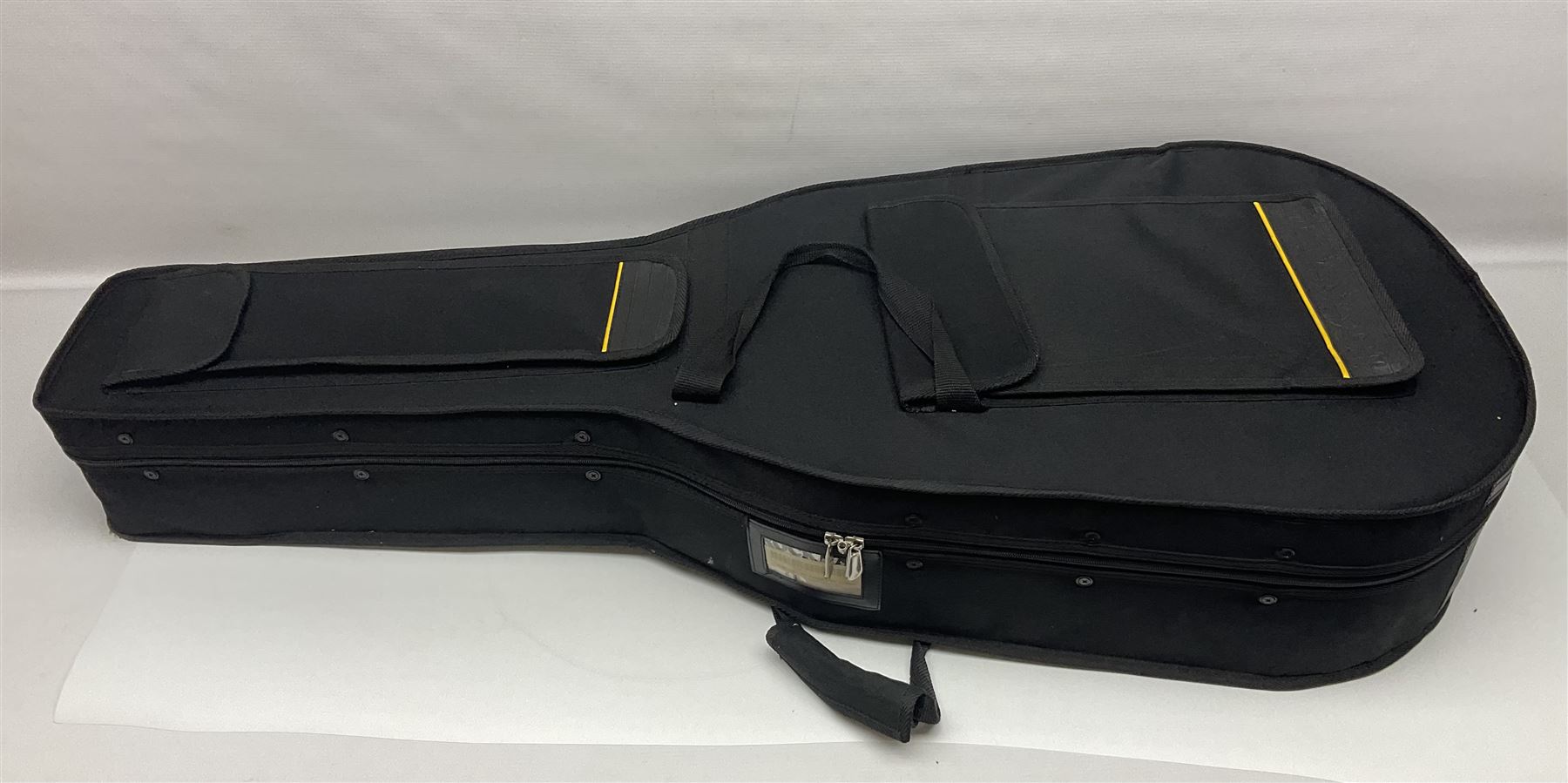 Spanish Gitano Manuel Rodriguez EMC1 Maccaferri acoustic guitar, c2000, the cedar top with D-hole, L98cm overall; in lightweight hard carrying case.