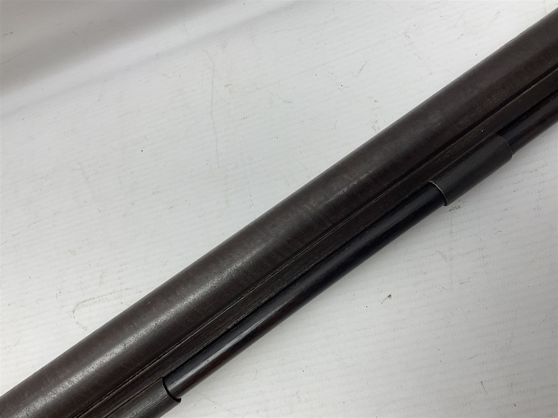 19th century W. Murcott of London 12-bore single barrel back-action percussion 'cripple stopper' sporting gun, with 58.5cm(23