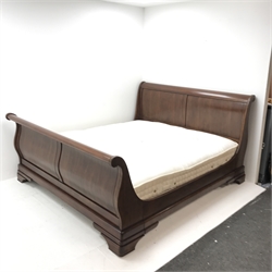 'The Normandie Collection' French cherry wood 6’ superkingsize bedstead with mattress, retailed by John Lewis