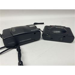 Four Olympus cameras, to include AF10 Super, XA2, Shoot & Go and Supertrip examples, together with Miranda ME-Z and Miranda ME-X DX cameras, an Agfa Optima camera with Agfa Paratonic DIN ASA Solitar 1:2.8/40 lens, Canon Snappy S camera and a Fujifilm Fine Pix S5700 camera, serial no 7WE12368 (8)