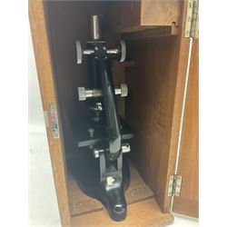 Three W. Watson & Sons microscopes, comprising Barnet binocular no 125253, Kima no 123196 and Service no 44858, all boxed 