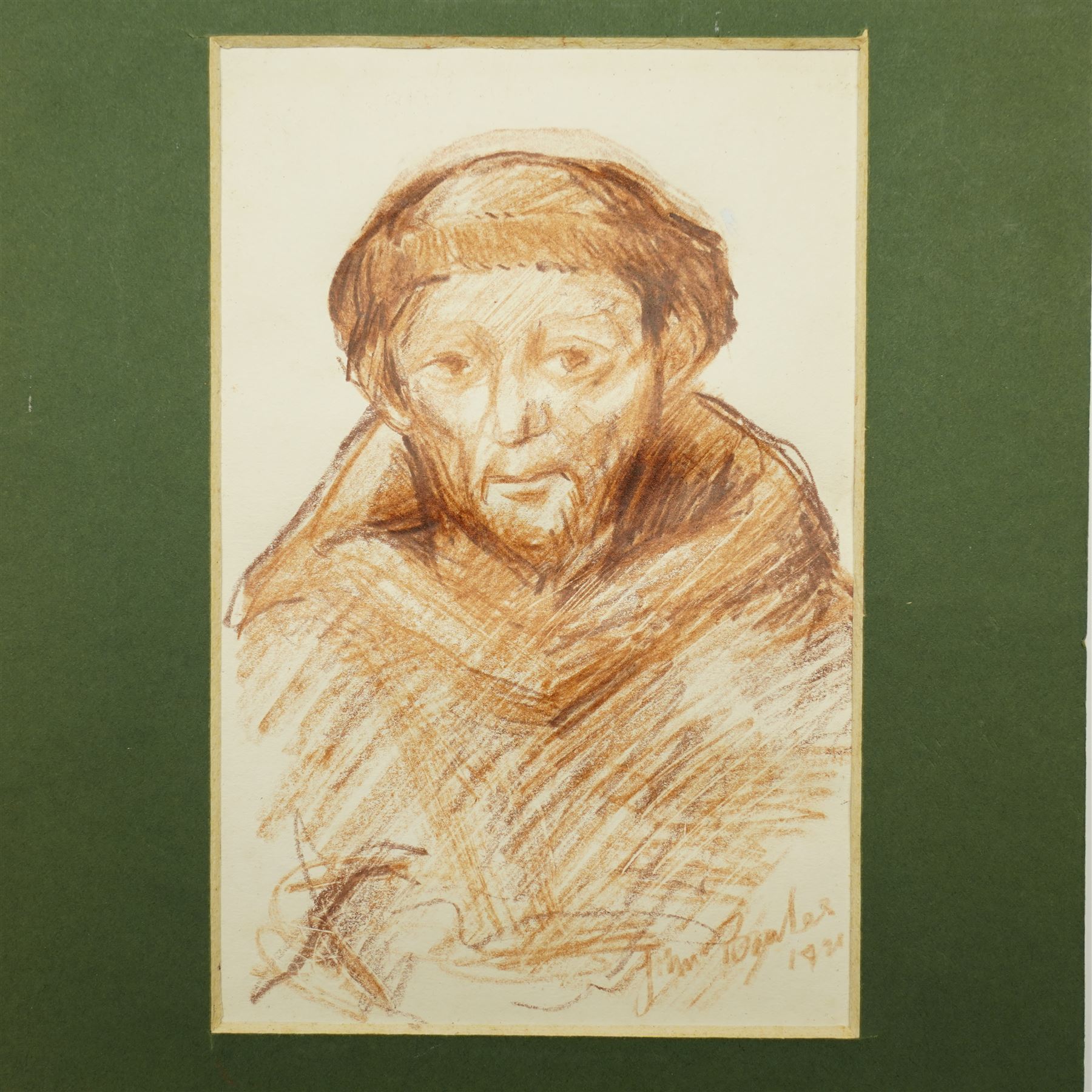 John Gilbey Bowles (British 1929-2011): Religious and Military Figures, collection of nineteen sketches of portraits of religious and military figures including Jesus, John the Baptist, pilgrimage scene, Napoleonic soldier, Royalist and various others throughout the ages, signed inscribed and dated max 18cm x 26cm (19) (unframed)
