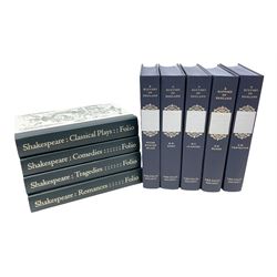Folio Society - nine volumes including five 'A History of England' and four William Shakespeare 'The Complete Plays' books