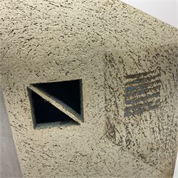 Ben Arnup (British 1954-): trompe l'oeil angular form sculpture, signed and numbered beneath, H20cm