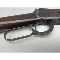 UNPROOFED SO RFD ONLY - late 19th century Winchester Model 94 lever action rifle in refinished condition, 32/40 cal.,the 61cm (24