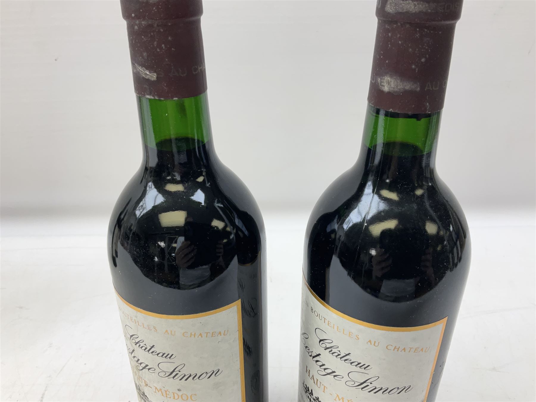 Chateau Lestage Simon 1990, Haut-Médoc, 750ml, 13% vol, seven bottles