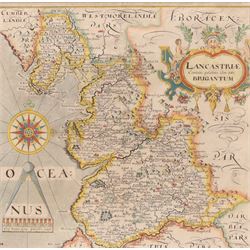 Gulielmus Hole (British ?-1624) and Christopher Saxton (British 1540-1610): 'Lancastriae C...