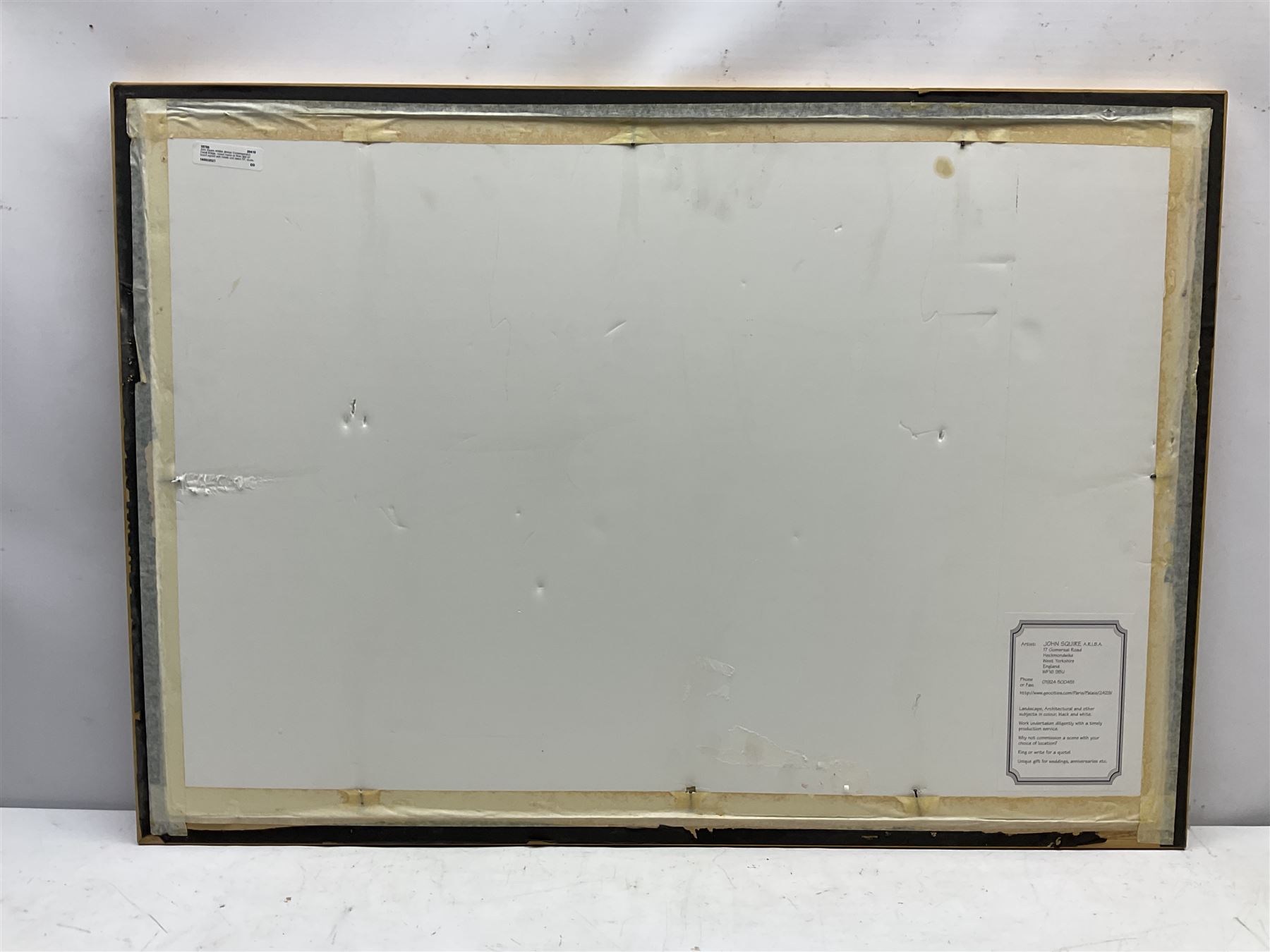 John Squire ARIBA (British Contemporary): Canal Bridge, mixed media on linen laid on board signed with initials and dated '07, studio label verso with artist's address Heckmondwike, West Yorks verso 41cm x 55cm