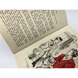 Blyton Enid: Five on Kirrin Island Again, first edition, Hodder & Stoughton, 1947, colour frontispiece, tinted plates and plain illustrations to text, pictorial endpapers, original red boards lettered in black in dust jacket (6/-, with telescope the wrong way round)