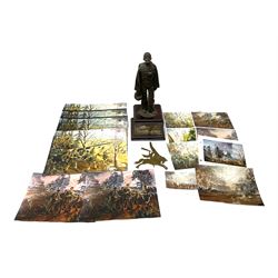 Presentation bronzed figure of a paratro