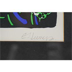 Chris Neaves (British 20th century): Park and Monochrome Abstract, two limited edition lithographs signed and numbered 10/36 and 5/24 in pencil max 58cm x 39cm (2)