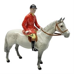 Beswick Huntsman on grey horse, no.1501, with printed mark beneath, H21cm