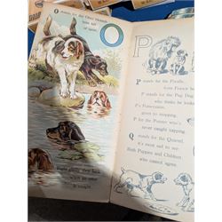 Fifteen late 19th/early 20th century children's picture books, comprising eleven published by Raphael Tuck & Sons, titles including Pleasant Hours Painting book, Boo-Boo the Barrage Balloon, The Timber Toes, At the Sound of the Drum, Coronation Procession Panorama, Horace and the BBC, Dolly's Dressmaker, Puppy Dogs ABC, Pets at the Farm, Mr Punch and His Tricks and Mixed Pickles Prepared, and four published by Ernest Nister, titles including Dicky Bird Land, The Sugar Plum House That Jack Built, The Noah's Ark and A Day at the Seaside
