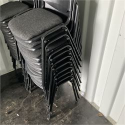 Twenty metal, fabric and plastic backrest office chairs  - THIS LOT IS TO BE COLLECTED BY APPOINTMENT FROM DUGGLEBY STORAGE, GREAT HILL, EASTFIELD, SCARBOROUGH, YO11 3TX