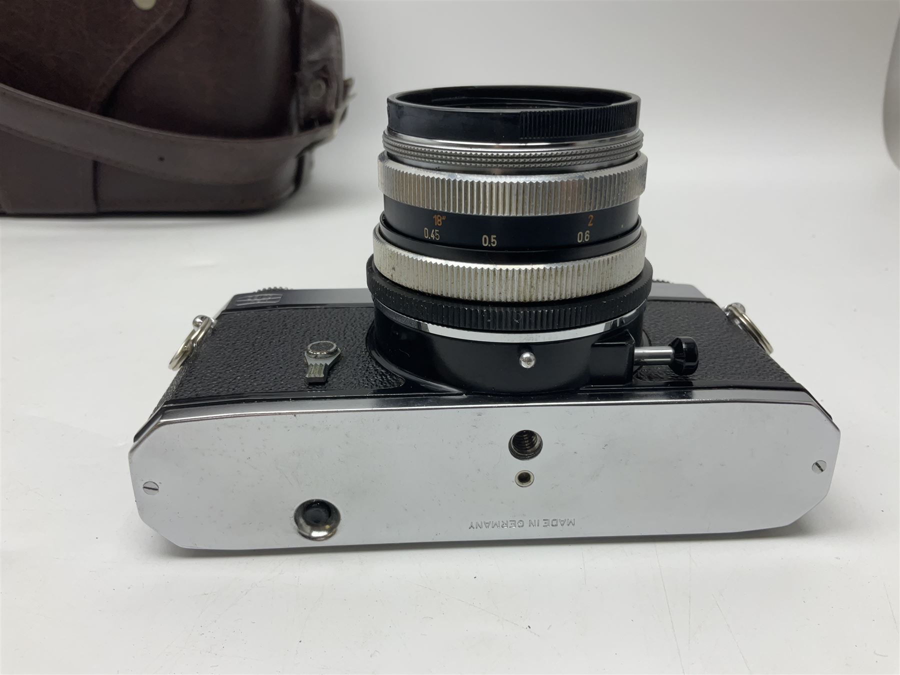 Four Zeiss Ikon camera bodies, to include, Contaflex Super B camera body, serial no. B31591, with 'Carl Zeiss Tessar 2.8/50 lens, serial no.3425553, Contaflex Super BC camera body, serial no. P81728, with 'Carl Zeiss Tessar 2.8/50' lens, serial no 4822280, etc, together with three cased lenses; 'Carl Zeiss Pro-Tessar 1:4 f=115mm' lens, serial no 3734740, 'Carl Zeiss Pr-Tessar 1:3.2 f=85mm' lens, serial no. 3647764 and 'Carl Zeiss Pr-Tessar 1:3.2 f=35mm' lens, and other Zeiss Ikon equipment 