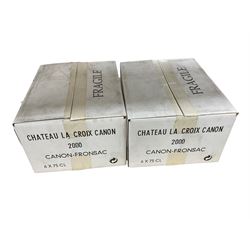 Chateau La Croix Canon 2000 Canon Fronsac, 75cl, 13% vol, twelve bottles, boxed