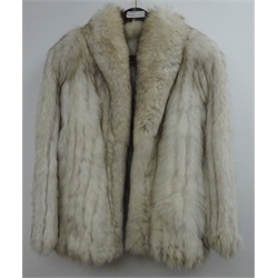  Saga Fox short fur coat, size 10  