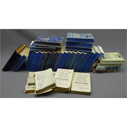  Collection of Olsen's Fisherman's Nautical Almanack: 1948,1954, 1957, 1959(2),all lack covers, 1960-62, 1967-71, 1973-77, 1979(2)--81, 1984-88(2), 1991(2), 1992, 1994, 1998, and a 1948 Fish and Fisheries Trade Handbook, 34vols. Provenance Douglas Fishing Family Scarborough     