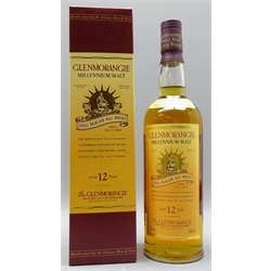  Glenmorangie Millennium Malt Single Highland Malt Whisky, ltd.ed.First Fill Casks, Aged 12 years, 70cl, 40%vol. in carton. Provenance: Yorkshire Private Collector   