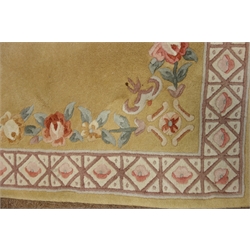  Small Chinese washed woollen wheat ground rug, 158cm x 76cm  