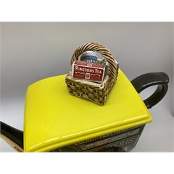 Ringtons novelty teapots, comprising the Ringtons Delivery Van teapot, and the Tea Merchant teapot, both with boxes and certificates of ownership.