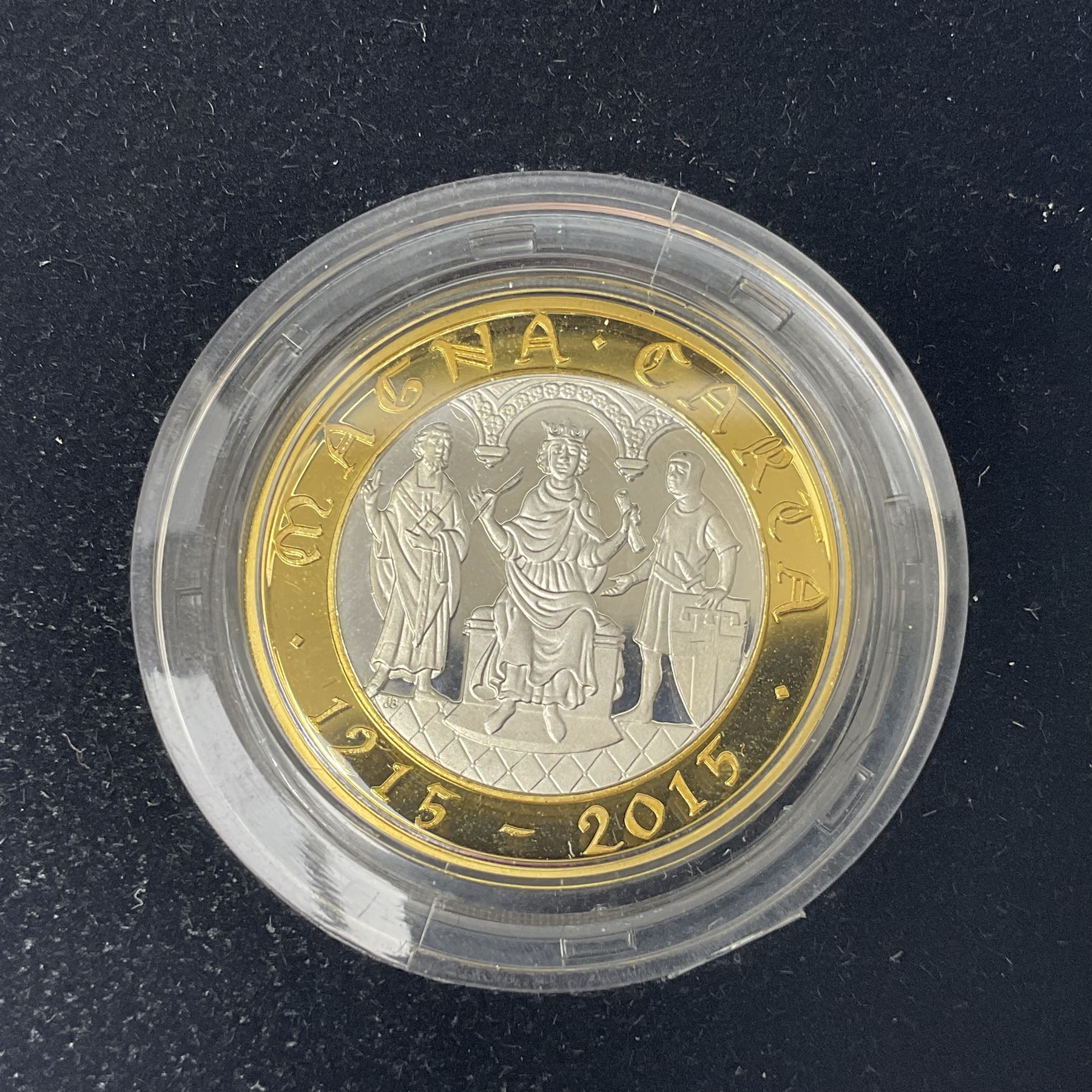 The Royal Mint United Kingdom 2015 ''The 800th Anniversary of Magna Carta' silver proof piedfort two pound coin, cased with certificate
