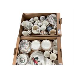 Collection of ceramics including Duchess Indian tree pattern, Wedgwood jasperware and other collectables, in four boxes  