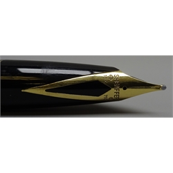  Writing Instruments - Sheaffer Connaisseur fountain pen, with '18K' gold nib and matching ballpoint pen and two other Sheaffer fountain pens both with '18K' gold nibs, all boxed (4)  