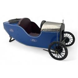 Scratch-built mid-20th century children's pedal car Toys