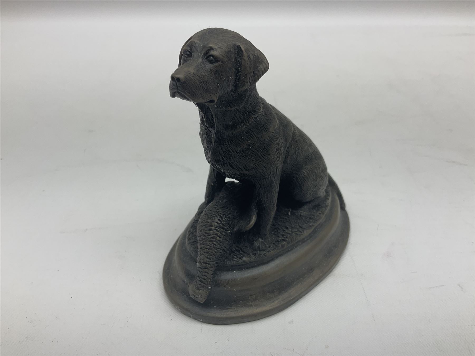 Cast bronze figures of dogs to include examples marked J. Spouse, David Hughes, Anne Godfrey, Lindner and other bronzed examples etc