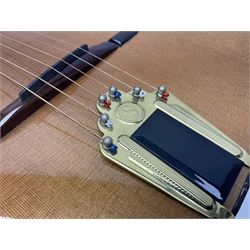 Spanish Gitano Manuel Rodriguez Maccaferri guitar, model no.EMC1; bears label; L98cm; in lightweight carrying case