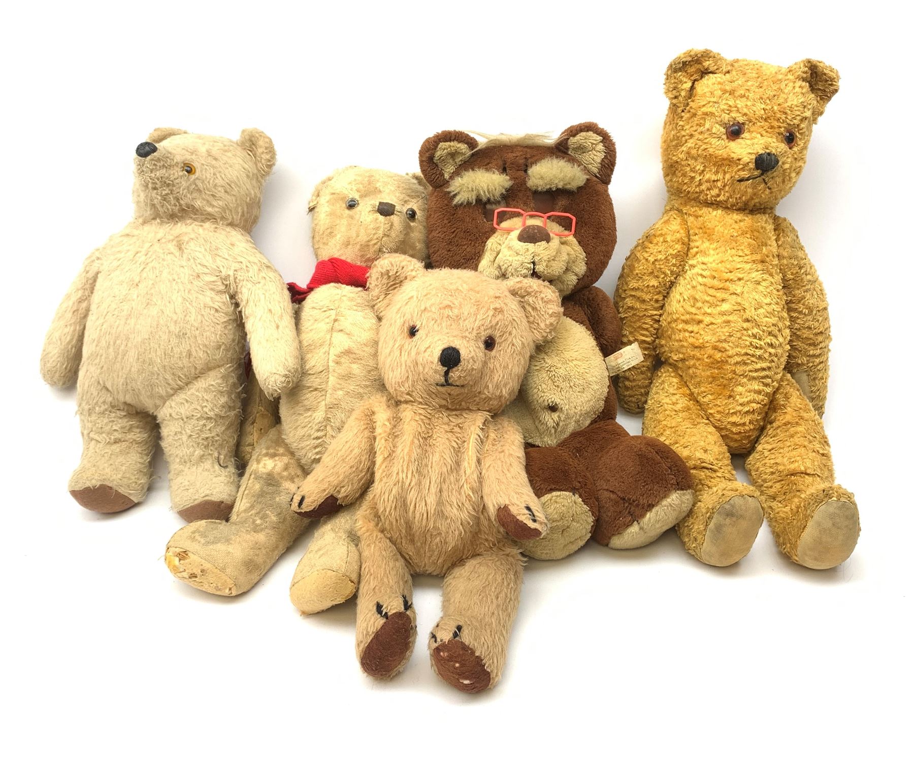 Gabrielle Designs Paddington Bear with plastic dog type nose and felt foot pads, undressed, H18