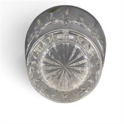 Set of twelve Waterford Crystal Kylemore pattern tumblers and matching jug, tumblers H13cm