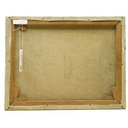 Marjorie Hoare (British 1953): 'House in Provence' and 'The Copse', two oils on canvas signed, inscribed verso max 37cm x 44cm (2)
