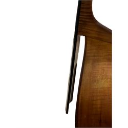 Fine double bass by Albert Volkmann double bass specialist of Schonbach Bohemia c1910, with 110cm (43.25