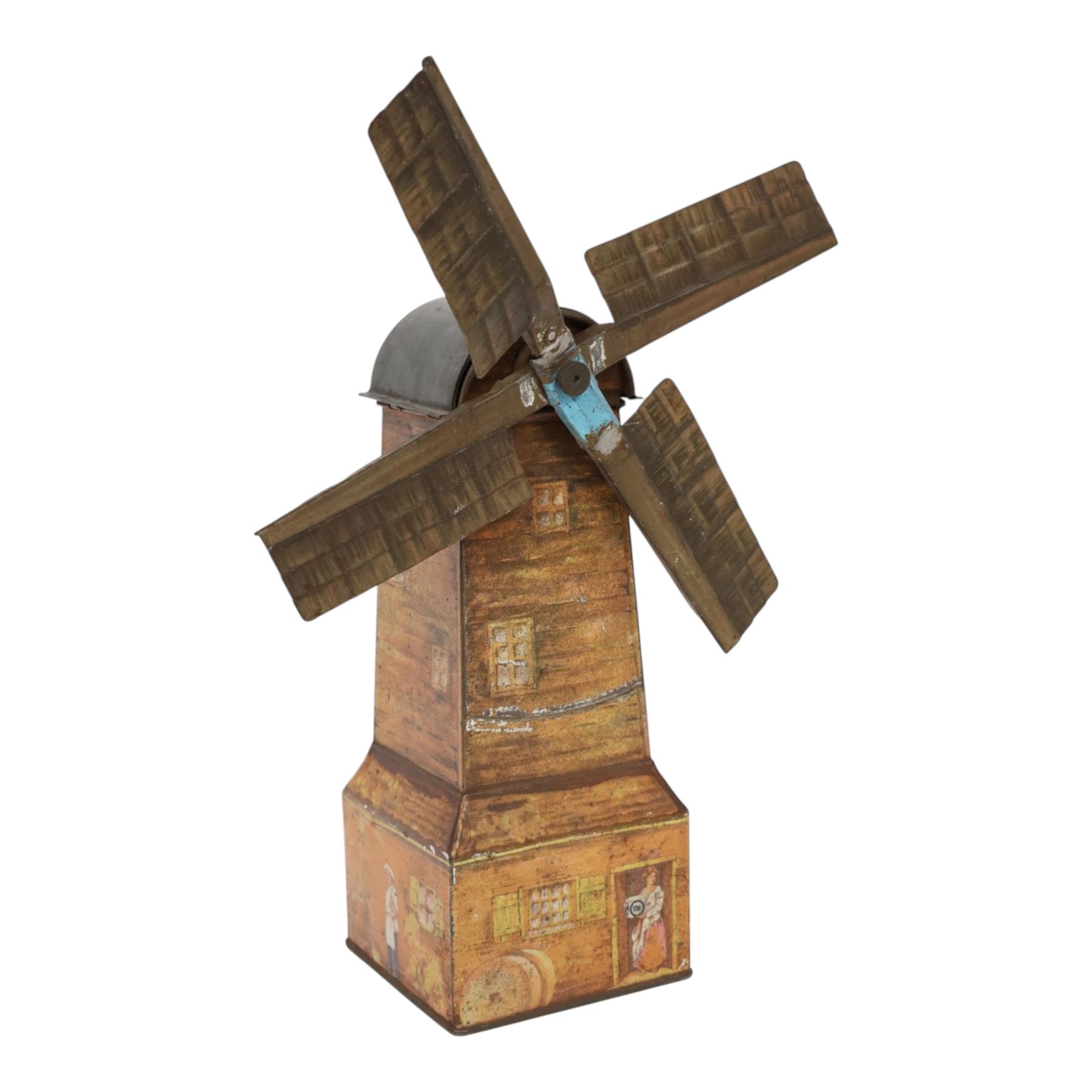 Huntley & Palmers biscuit tin, in the form of  a Windmill, circa 1924, H33cm