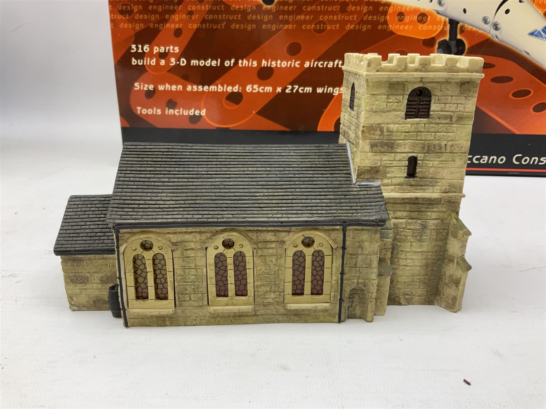 Meccano Construction Set - 'Concorde'; and Hornby Skaledale 'St. Michaels Church'; both boxed (2)