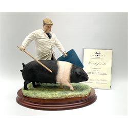 Border Fine Arts 'Prize Show' figure, model No. B1265 by Hans Kendrick, limited edition 101/350, on wood base, with certificate