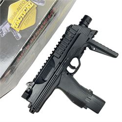 Gamo MP-9 .177 cal. semi-auto blowback pellet/BB CO2 gun, serial no.14J39179, L30cm; on original box with accessories and paperwork  NB: AGE RESTRICTIONS APPLY TO THE PURCHASE OF AIR WEAPONS.