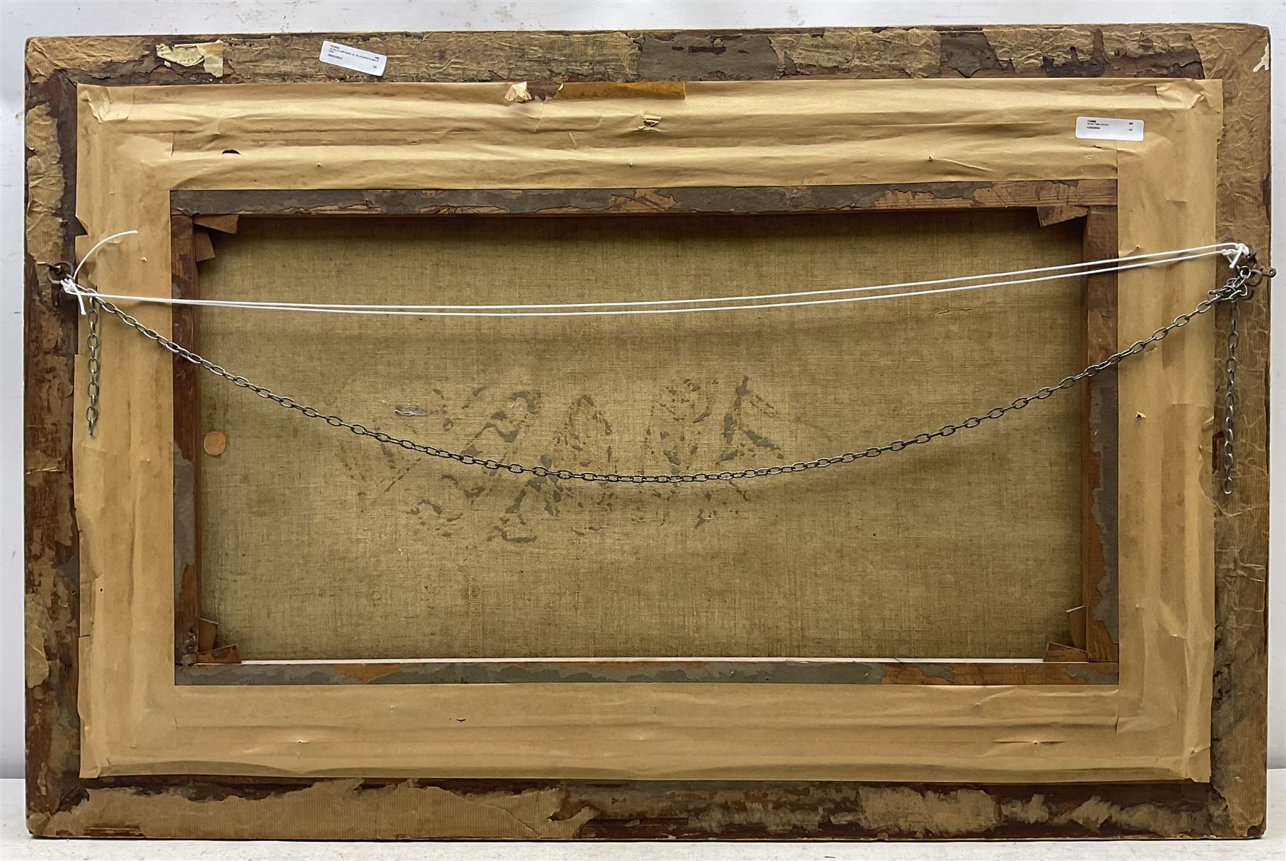 Sidney Yates Johnson (British fl.1890-1926): Farm Pastures at Dusk, oil on canvas signed and dated 1900, 44cm x 80cm