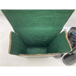 Pair of Optolyth 12 x 63 binoculars, made in Germany, serial no 82186, in leather case