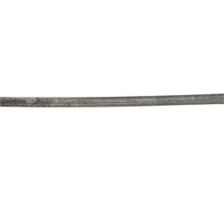 Victorian Rifle Regiment officer's sword,  1827 pattern, with 78cm steel blade, wirebound fishskin grip, overall L92cm