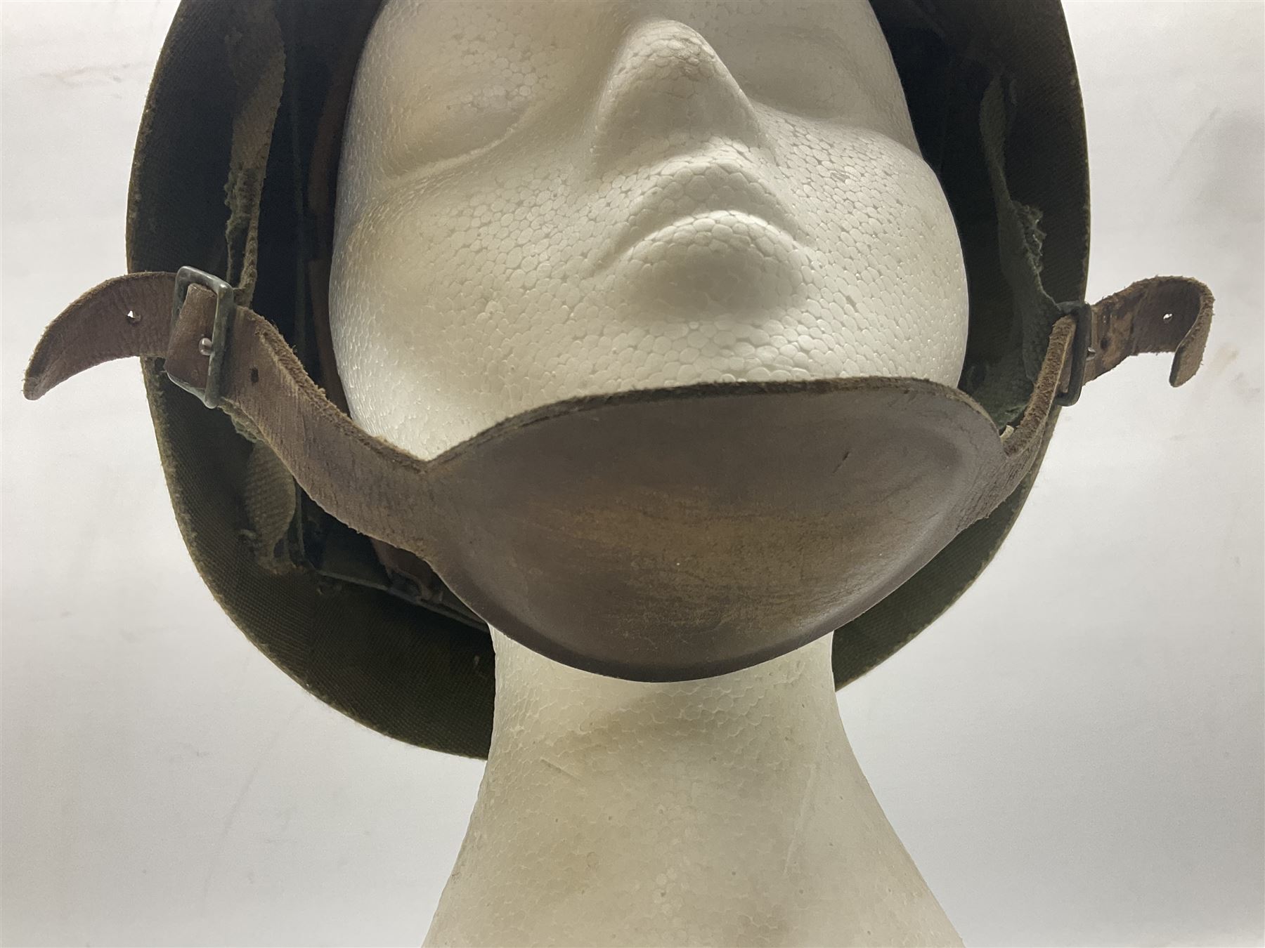American 'Mike Force' Special Forces MI helmet liner; bears label 'AM STAY 5 58183 N10/TS'