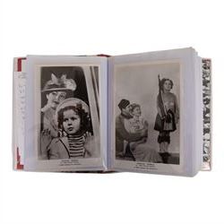 Collection of photographs and postcards, mostly depicting 1940s film stars, including some autographed examples and some with printed signatures, together with a collection of Shirley Temple  promotional photographs,1930s autograph album and postcards of the Royal Family