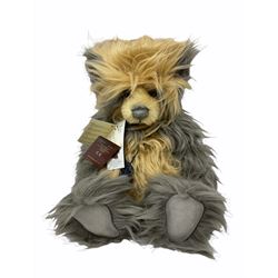 Four Charlie Bears - 'Parker' designed by Heather Lyell No.CB110307; 'Louise' No.CB194520; 'Phoenix' No.CB114766; and limited edition Year Bear for 2014 'Charlie' No.CB141485; all designed by Isabelle Lee; all with card tags (4)